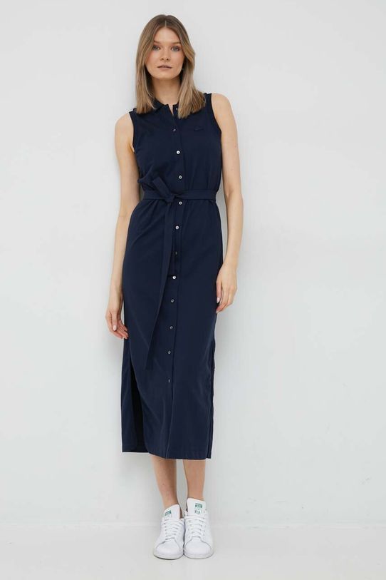 Φόρεμα Lacoste EF1107 σκούρο μπλε SS25