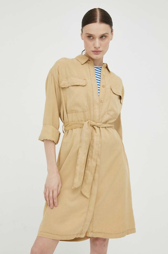 Φόρεμα Mustang μακρύ μπεζ 1013369.3100