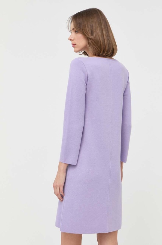 Abbigliamento Luisa Spagnoli vestito in lana Monologo 57823 violetto