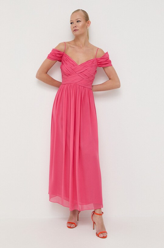Îmbrăcăminte Luisa Spagnoli rochie de matase 539672 roz