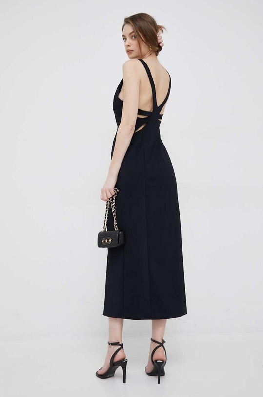 Emporio Armani rochie midi negru 3R2A8G.2JFEZ