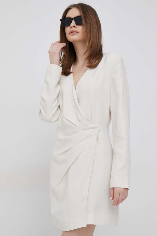 Šaty Dkny mini béžová P3ABNQ98