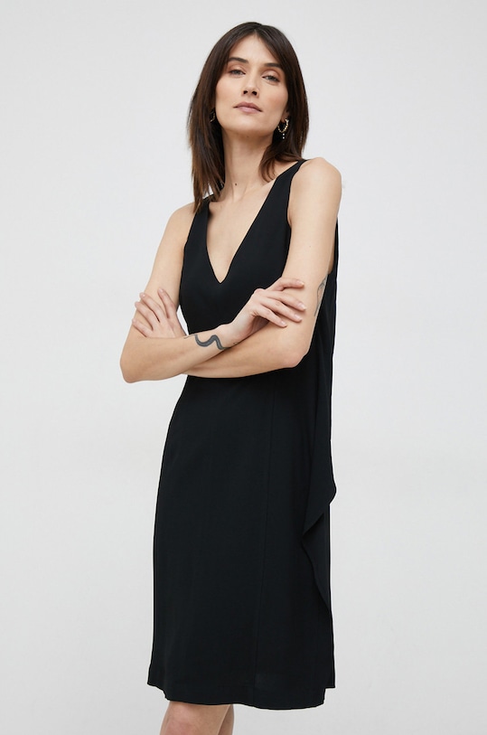 Emporio Armani rochie 3R2A73.2NQ2Z negru SS23