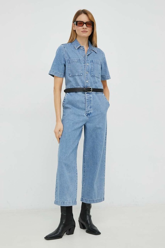 Levi's kombinezon jeansowy casual niebieski A4849.0001