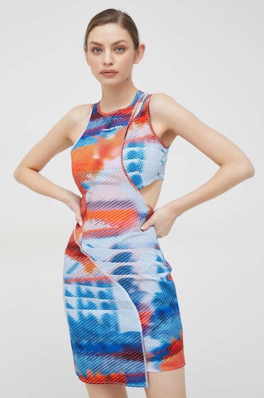 Calvin Klein Jeans sukienka wzorzyste multicolor J20J220760.PPYX