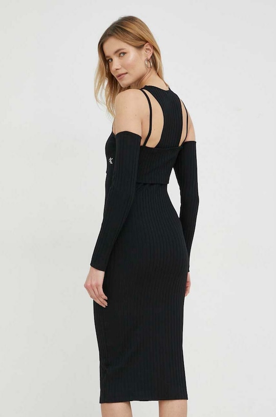 Odzież Calvin Klein Jeans sukienka J20J220746.PPYX czarny