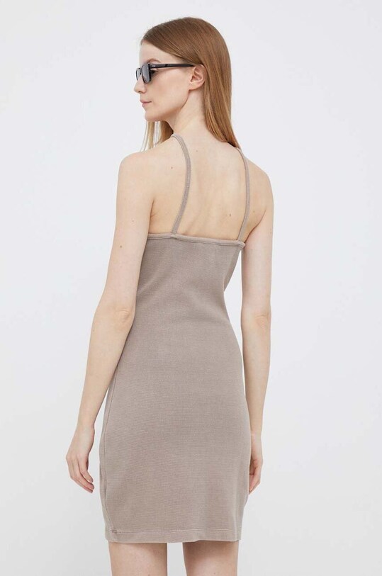 Îmbrăcăminte Calvin Klein Jeans rochie din bumbac J20J220752.PPYX maro
