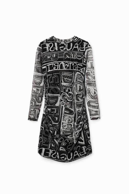 Φόρεμα Desigual 23SWVK23 μαύρο