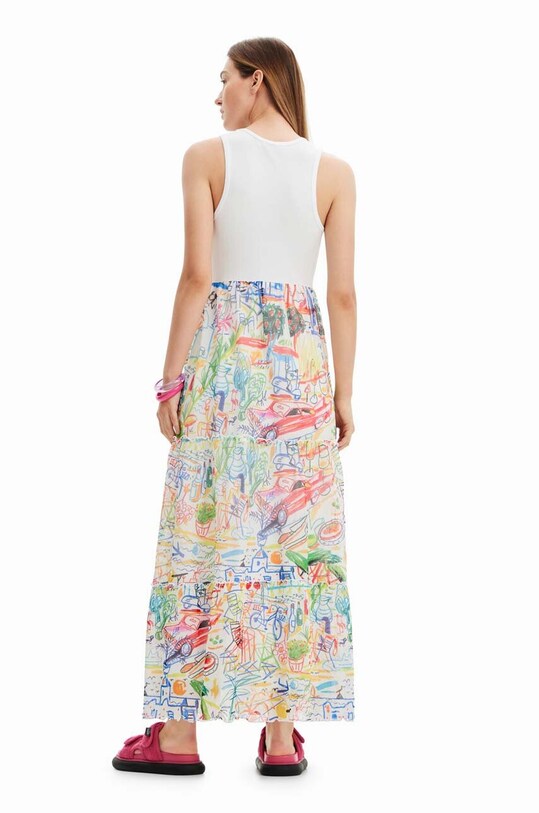 Desigual sukienka 23SWVK91 biały
