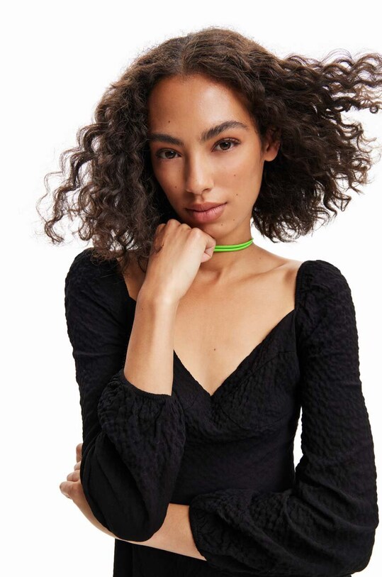 Φόρεμα Desigual 23SWVW53 μαύρο SS23