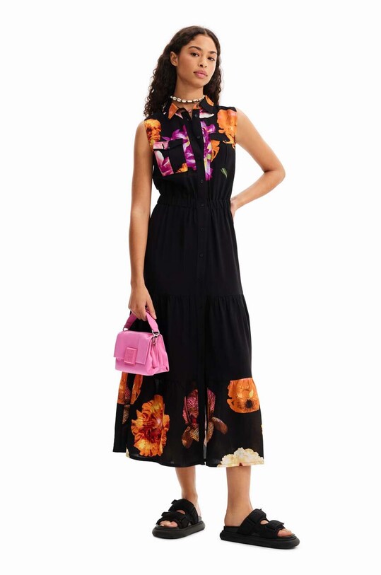 Платье Desigual maxi чёрный 23SWVW77