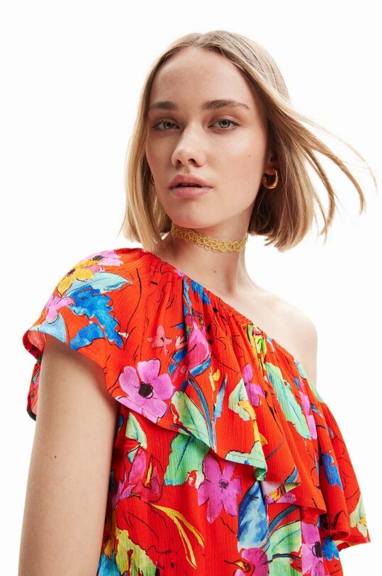 Φόρεμα Desigual 23SWVW83 κόκκινο SS23