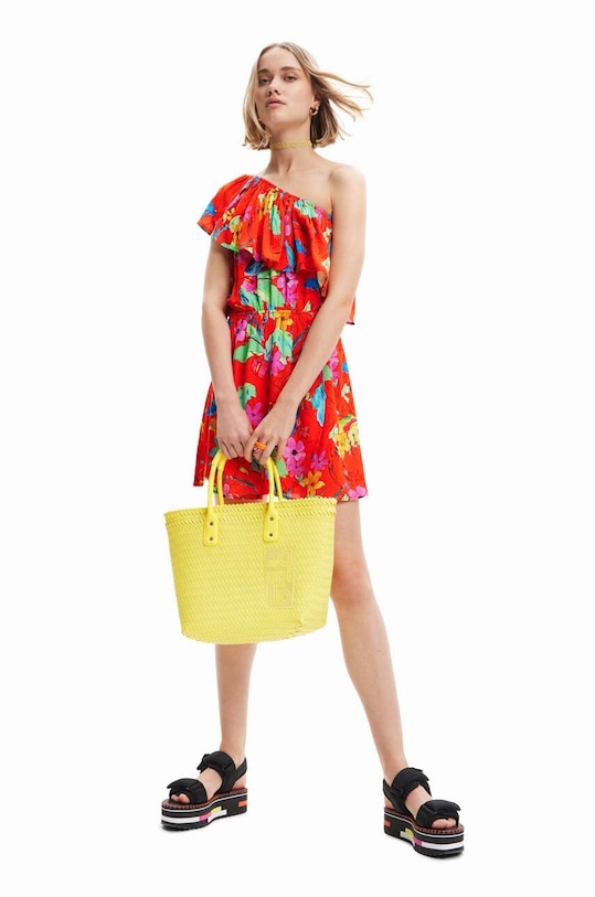 Ruházat Desigual ruha 23SWVW83 piros