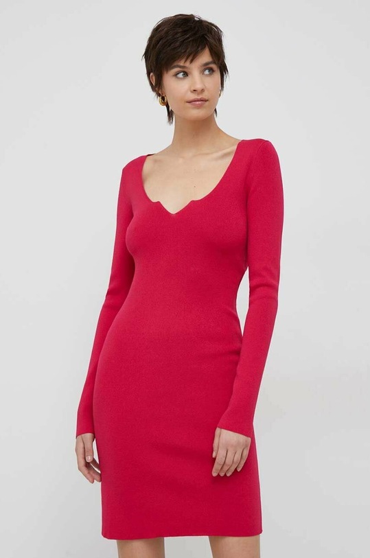 Sisley sukienka casual fioletowy 11APMV00B.39C