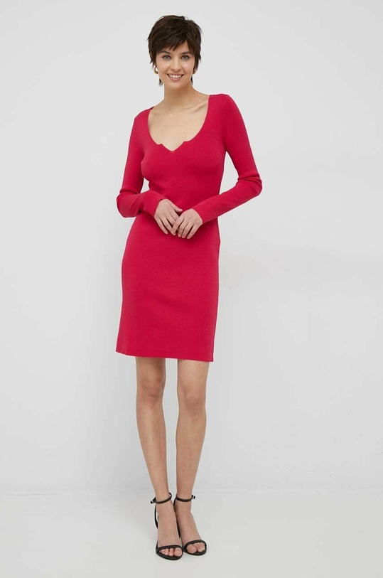 Sisley sukienka 11APMV00B.39C fioletowy SS23