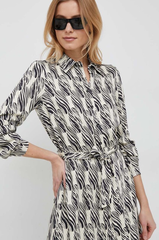 Φόρεμα Sisley 4UUFLV03A.62Z μπεζ