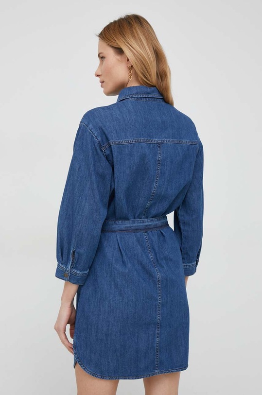 Odzież Sisley sukienka jeansowa 4FU6LV039.902 granatowy