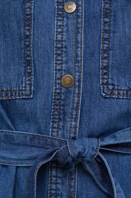Sisley sukienka jeansowa 4FU6LV039.902 granatowy