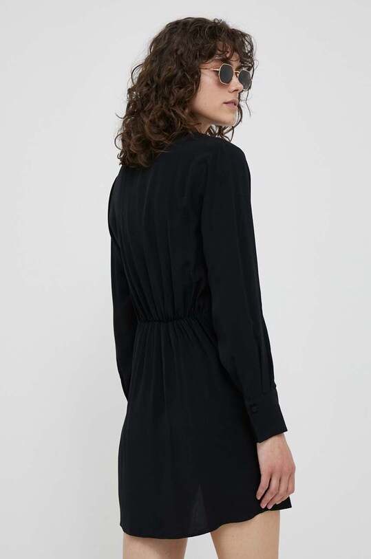 Îmbrăcăminte Sisley rochie 4B5FLV03L.100 negru