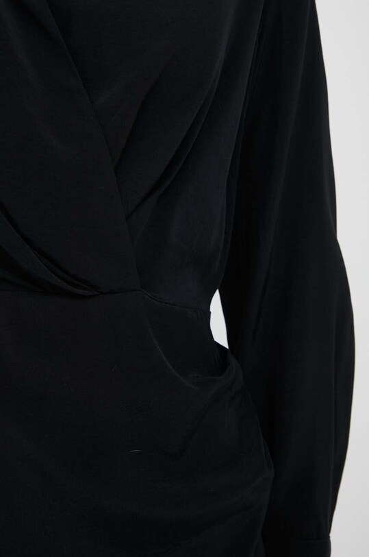 Sisley rochie 4B5FLV03L.100 negru