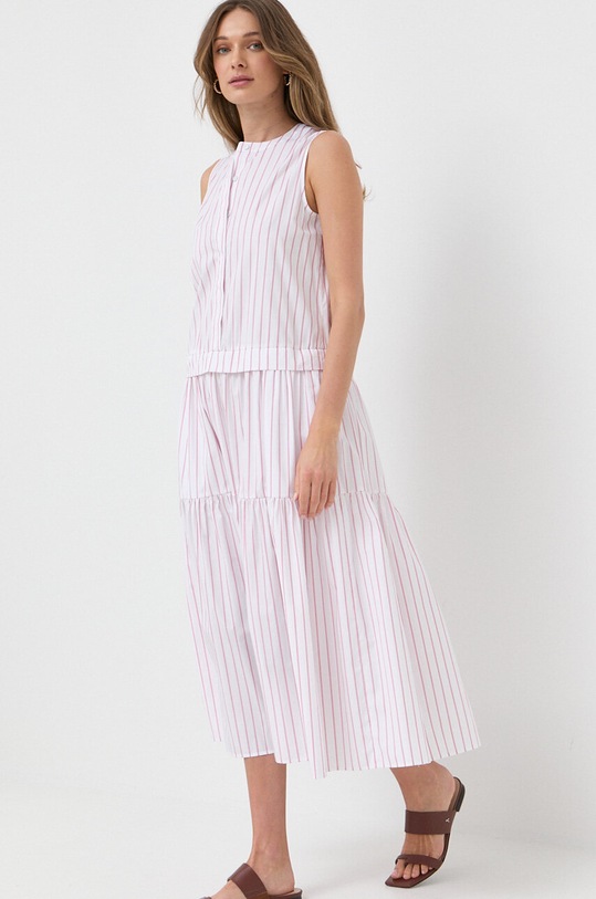 Odzież Max Mara Leisure sukienka bawełniana 2332210236600 biały