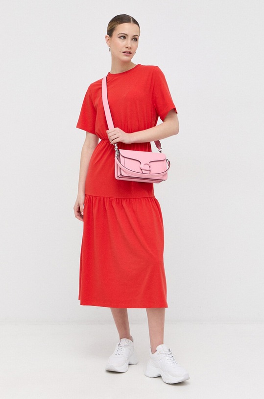 Max Mara Leisure sukienka z elastanem czerwony 2336210636600