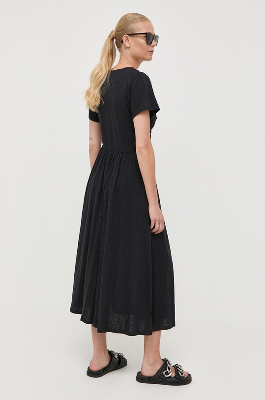 Дрехи Ленена рокля Max Mara Leisure 2336211036600 черен