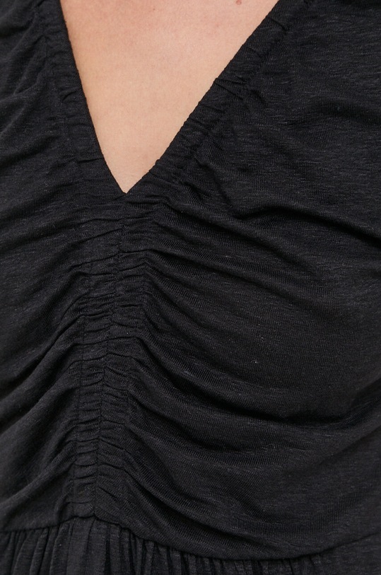 Ленена рокля Max Mara Leisure 2336211036600 черен