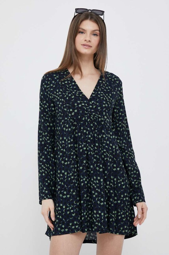 Платье United Colors of Benetton узор тёмно-синий 4YRNDV037.81N