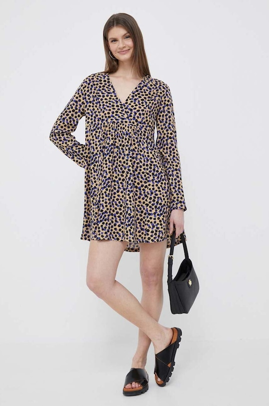 Сукня United Colors of Benetton візерунок бежевий 4YRNDV037.70L