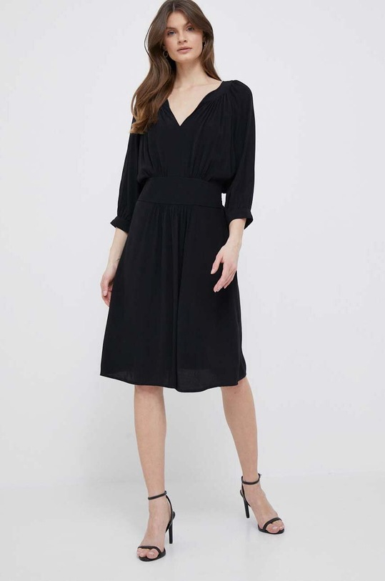 Φόρεμα United Colors of Benetton 43A0DV02Y.100 μαύρο SS23