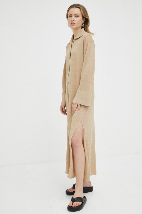 By Malene Birger rochie din in Thoni Q71637001 bej SS23