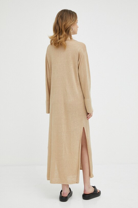 Oblečenie Ľanové šaty By Malene Birger Thoni Q71637001 béžová