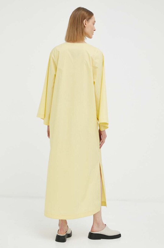 Odzież By Malene Birger sukienka bawełniana Q71873017 żółty
