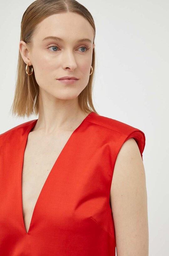 By Malene Birger rochie din lana Q71199013 rosu