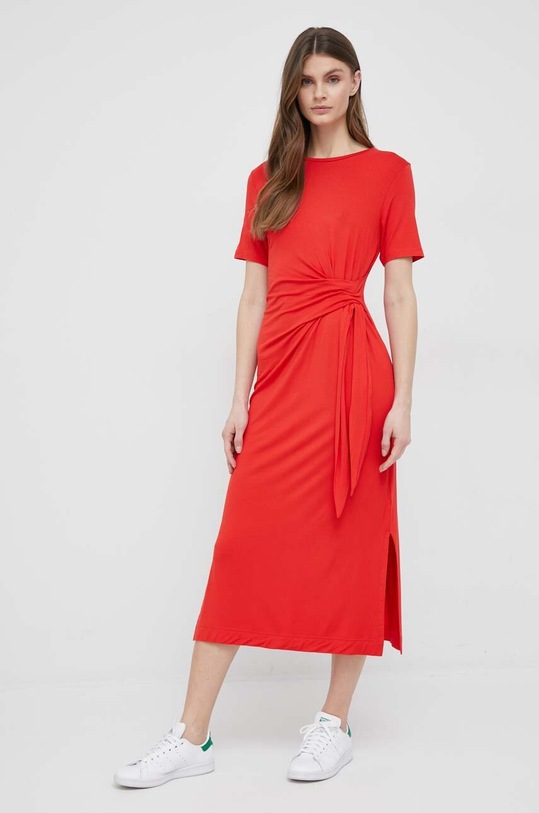 Šaty Tommy Hilfiger WW0WW39343.PPYX červená SS23