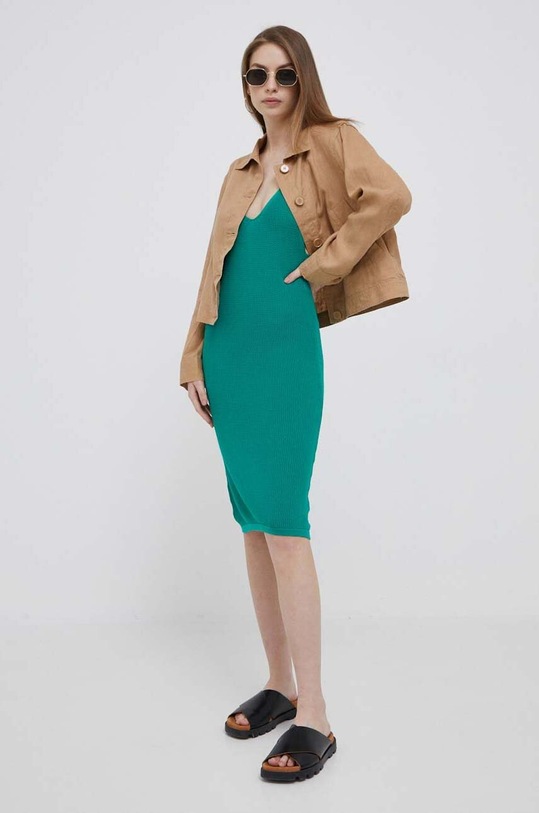United Colors of Benetton sukienka 1290DV00S.24B zielony SS23
