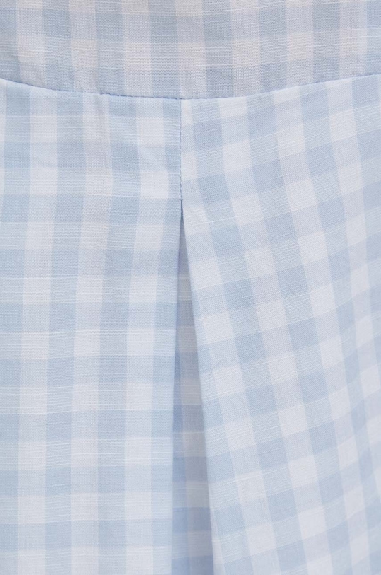 United Colors of Benetton sukienka z domieszką lnu 4YCNDV04T.913 niebieski