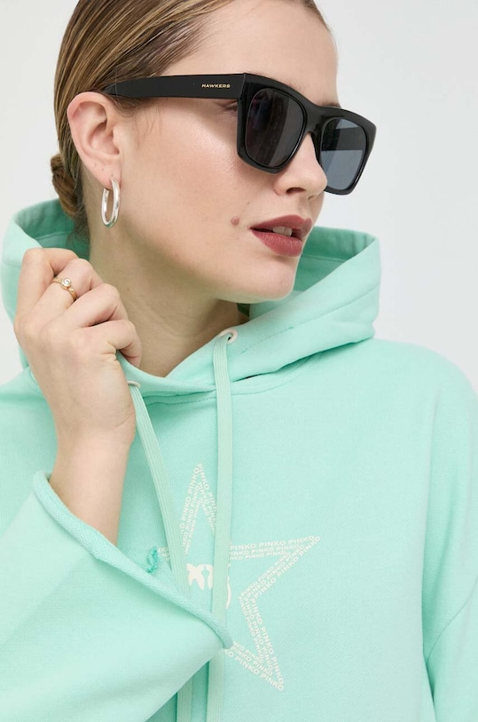 Pinko sukienka bawełniana niebieski 100365.A0KM