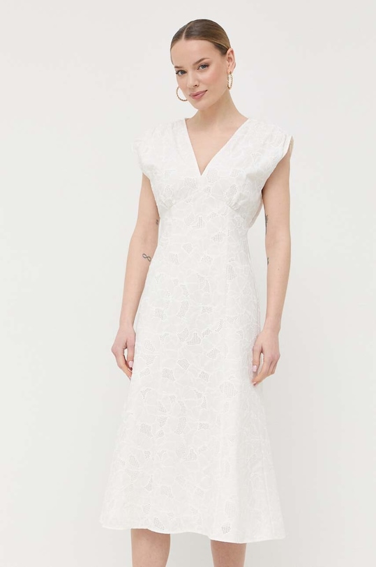 Сукня BOSS midi бежевий 50487487