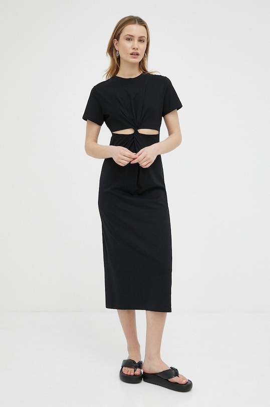 Herskind sukienka bawełniana Zach bawełna czarny 4760530