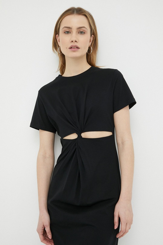 Herskind sukienka bawełniana Zach czarny 4760530