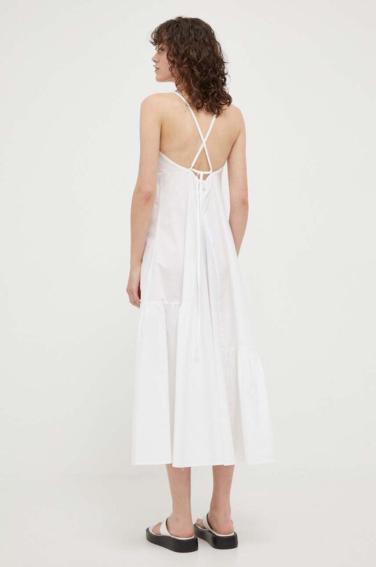 Herskind sukienka bawełniana 4733610 biały SS23