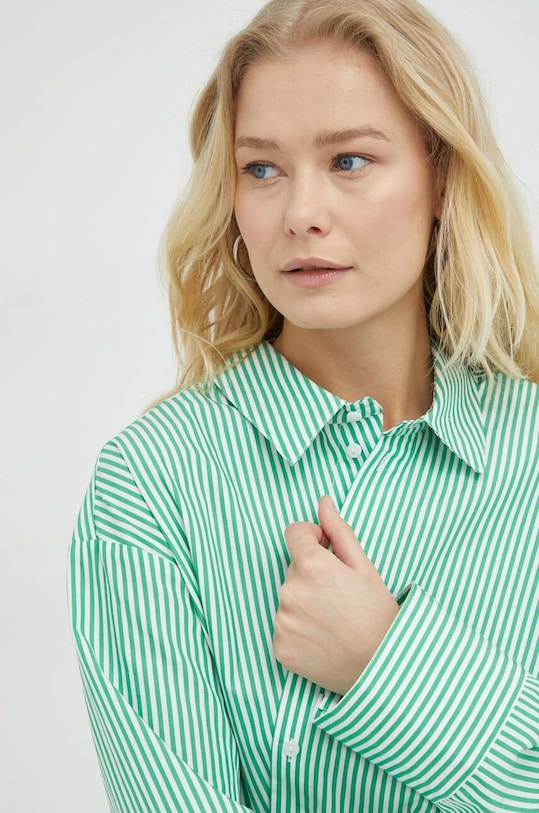 Herskind sukienka bawełniana 4794943 zielony