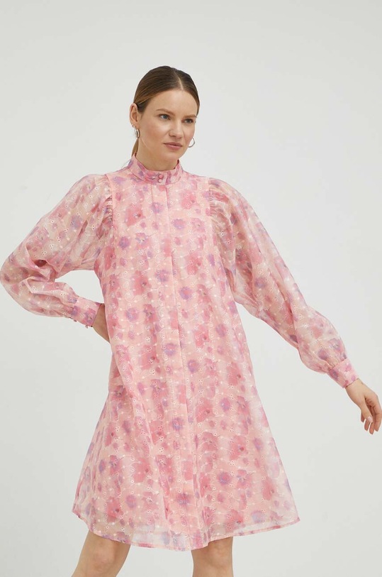 Bruuns Bazaar sukienka casual różowy BBW3255