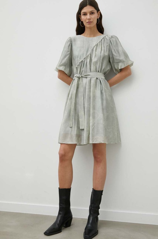 Bruuns Bazaar sukienka Bergia Haily casual zielony BBW3270