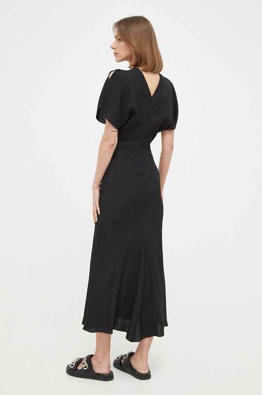 Odzież Victoria Beckham sukienka 1223WDR004614B czarny