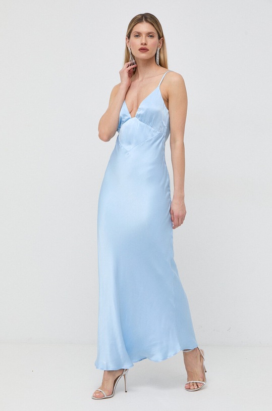 Φόρεμα Bardot μυτερό άκρο μπλε 58466DB1.BLUE.BIRD