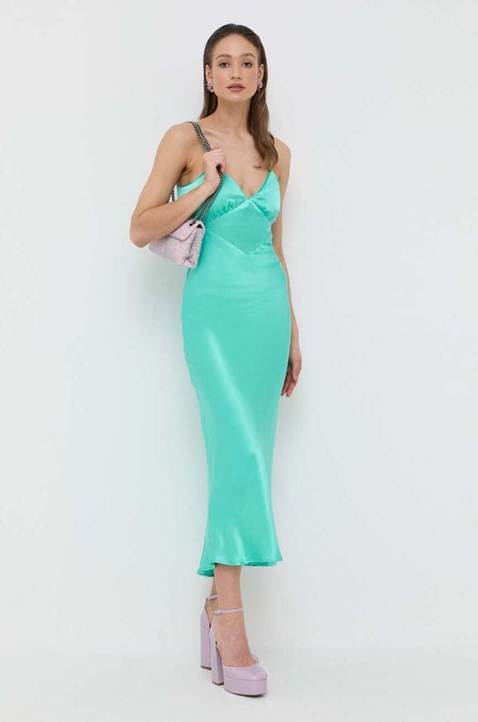Bardot sukienka tkanina zielony 55452DB.AQUA