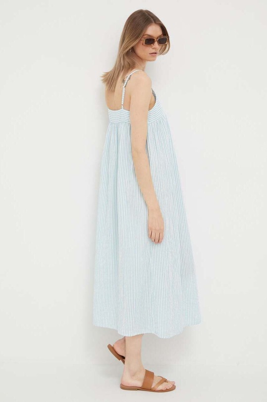 United Colors of Benetton sukienka bawełniana 4VZJ5V017.901 niebieski SS23